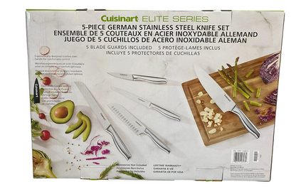 Cuisinart Juego de cuchillos de acero inoxidable de 5 piezas