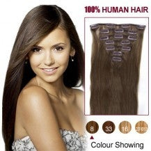 EXTENSIONES DE CABELLO LACIO NATURAL CON CLIPS 50cm de Largo