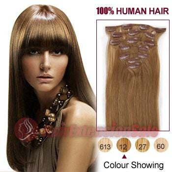 EXTENSIONES DE CABELLO LACIO NATURAL CON CLIPS 50cm de Largo