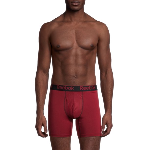 Reebok Men's Pro Series Performance Boxer Brief Underwear, 3-Pack
