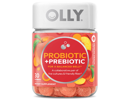 OLLY - Gomitas de probióticos + prebióticos , 30 gomitas