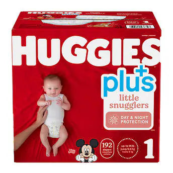 Pañales para bebés Little Snugglers Plus de Huggies Tallas  1 - 2 - 64 Pañales - sin caja