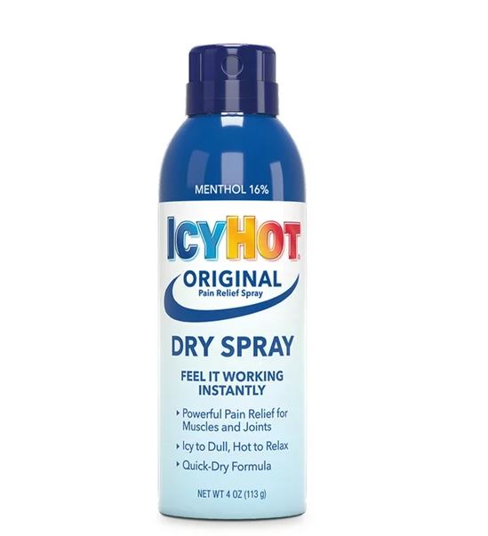 Icy Hot Original Alivio del dolor Spray seco 4oz (113gr)