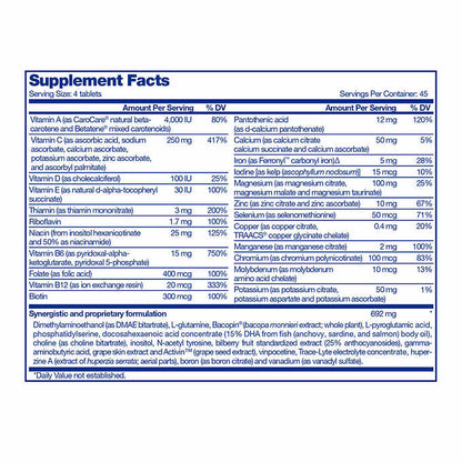 Focus Factor Suplemento Vitaminico para el Cerebro 180 tabletas
