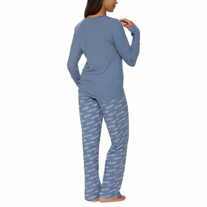 Calvin Klein - Pijama de forro polar para mujer