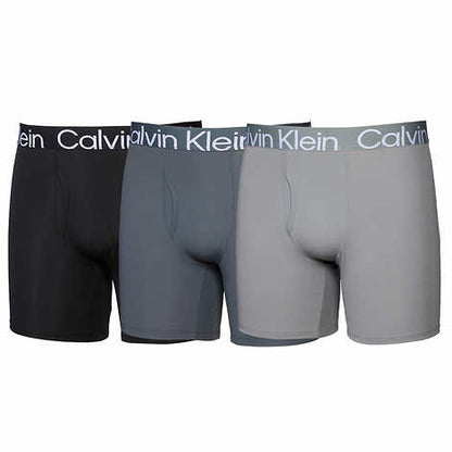 Calzoncillos tipo bóxer Calvin Klein Micro Rib para hombre, paquete de 3