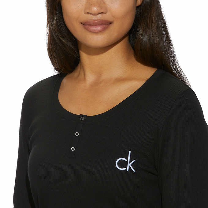 Calvin Klein - Pijama de forro polar para mujer