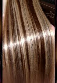 EXTENSIONES DE CABELLO LACIO NATURAL CON MECHAS CON CLIPS 55cm