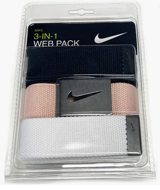Pack de 3 cinturones para hombre Nike