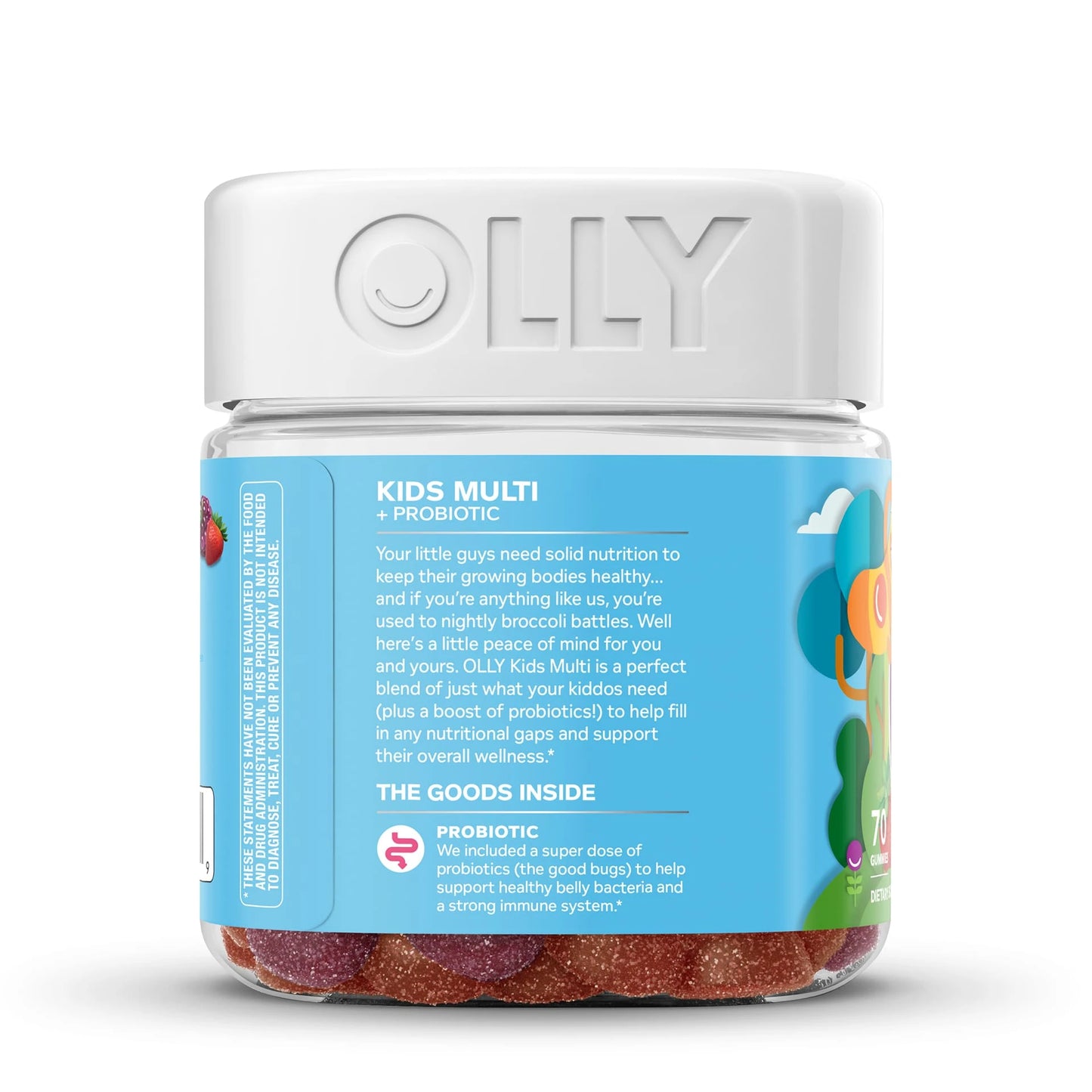 OLLY Kids Multi + Probiotic Gummies Berry Punch - Gomitas
