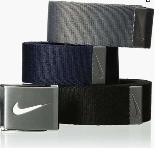 Pack de 3 cinturones para hombre Nike
