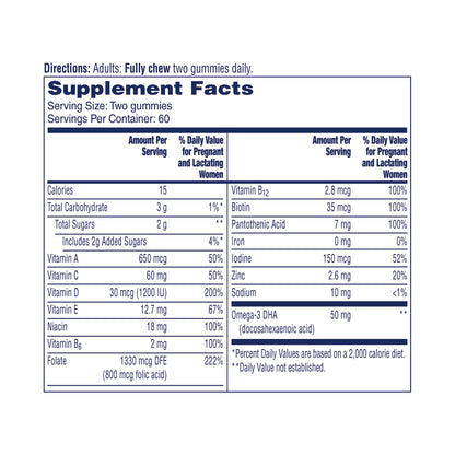 One A Day Women Prenatal- Multivitaminico Prenatal - 120 gomitas