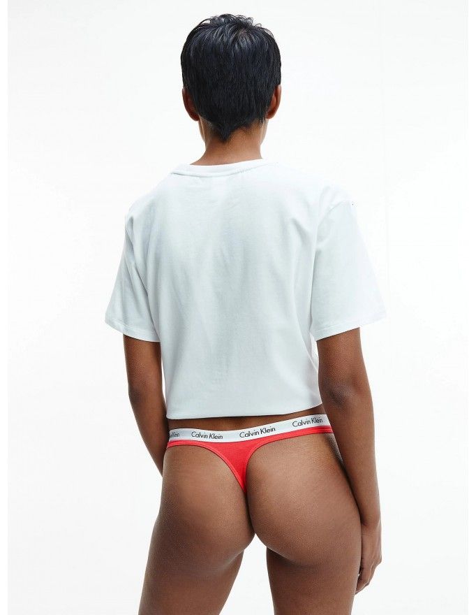 Tanga Calvin Klein  de algodón con logotipo pack de 5 unidades