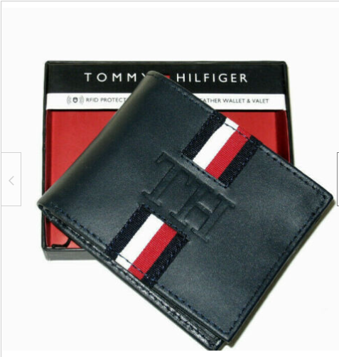 Billetera Tommy Hilfiger para hombre c/ marron RN129919