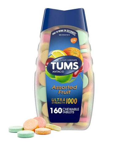 Tums Ultra Strength 1000  antiácido/suplemento de calcio 265 tabletas masticables