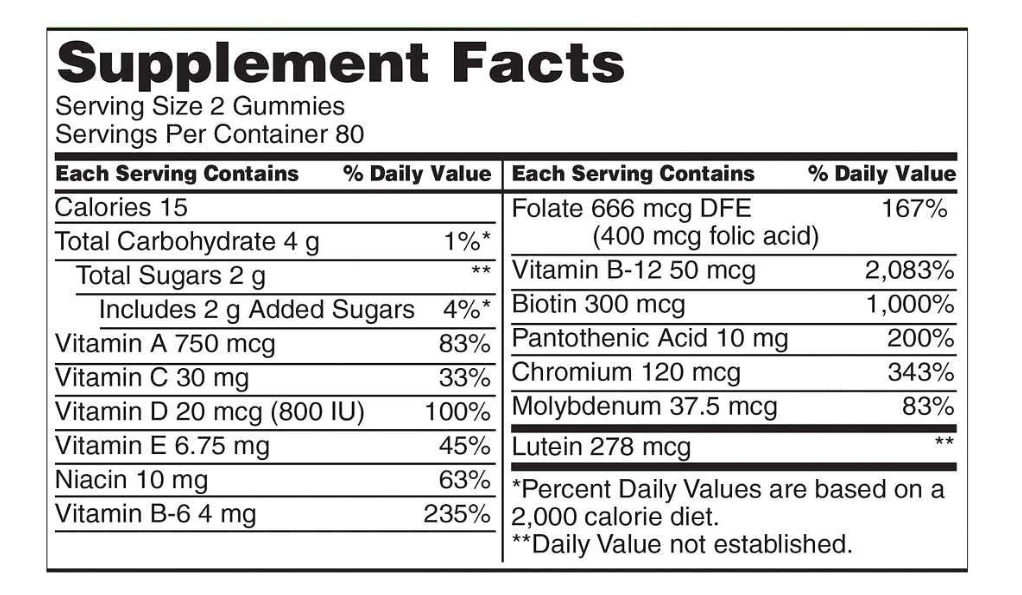 Kirkland multivitamínico para adultos , 160 gomitas